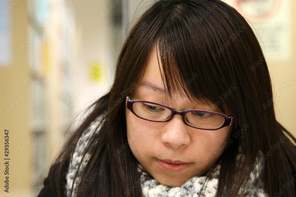 Smart girl who is thinking like a philosopher Smart girl who is thinking like a philosopher