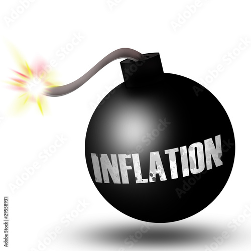 Принти на полотні bombe inflation geldentwertung