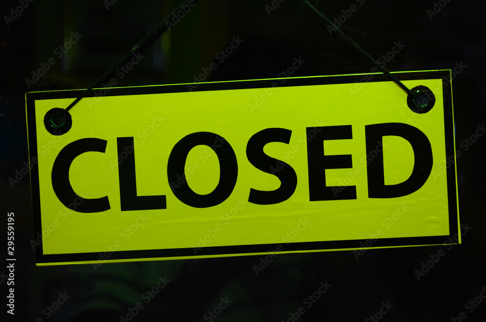 Fototapeta premium closed