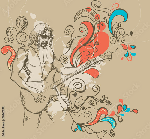 The guitar player