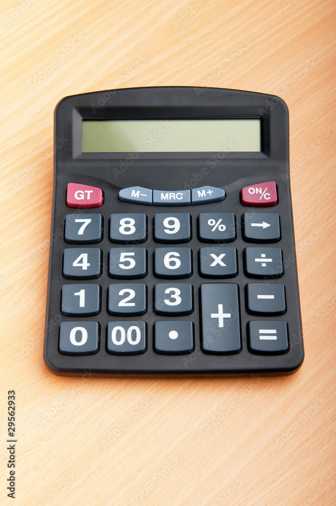 Business concept with accounting calculator Business concept with accounting calculator