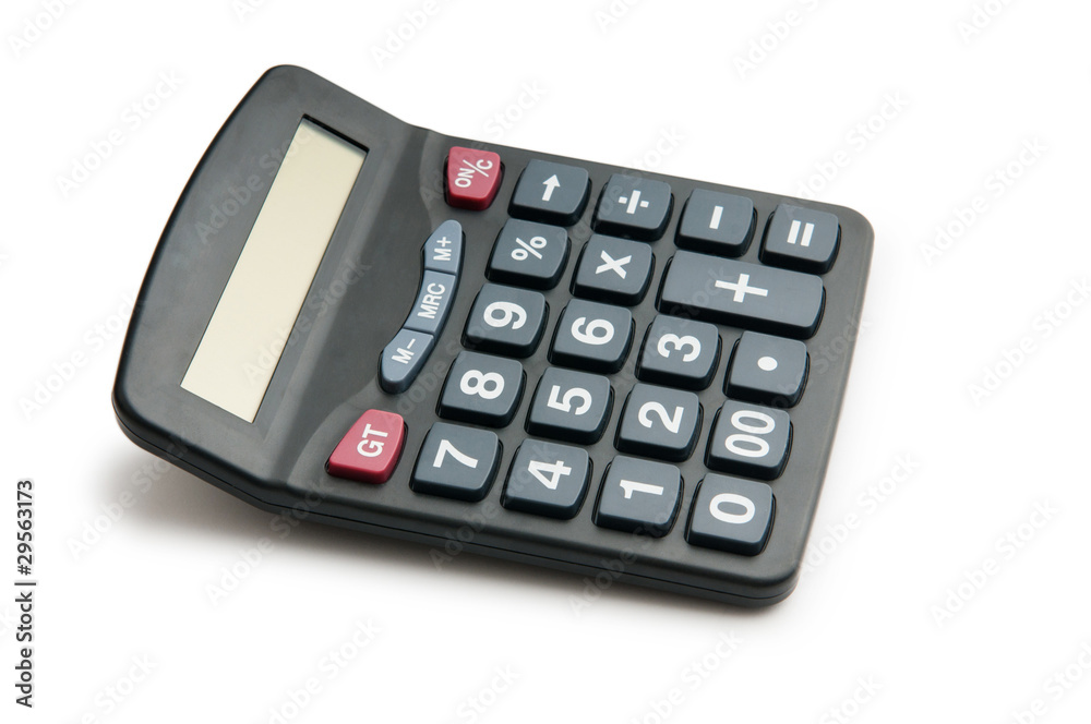 Business concept with accounting calculator Business concept with accounting calculator