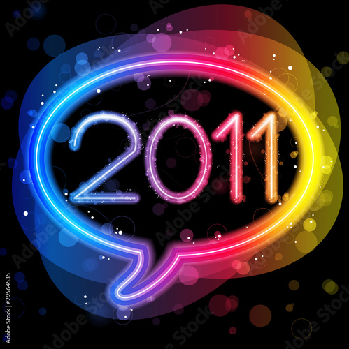 2011 Lights Speech Bubble