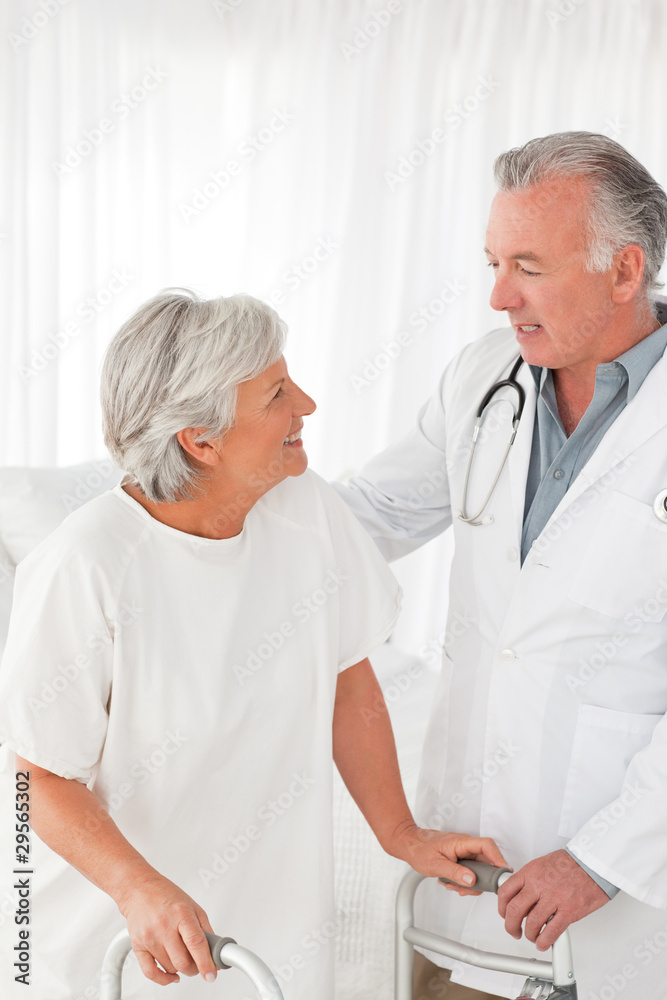 Doctor speaking with his patient