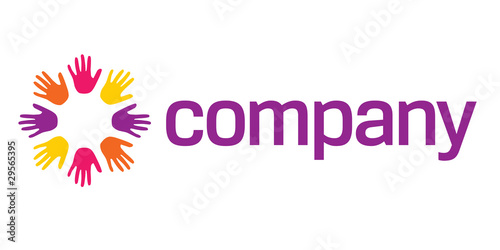 Photos Holding hands logo for social help