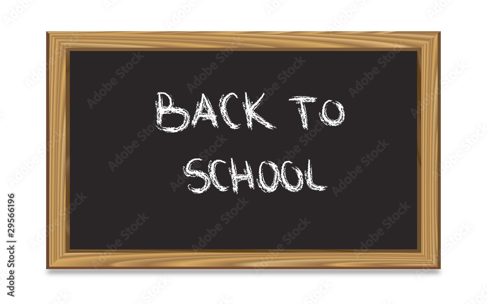 School Chalk Board With Text Back to School School Chalk Board With Text Back to School