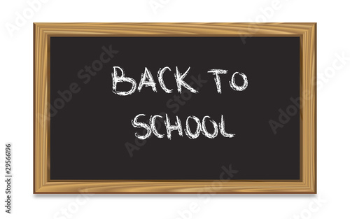 School Chalk Board With Text Back to School