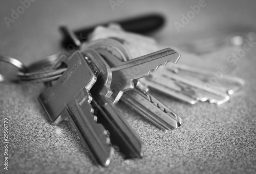 Group of keys on key ring