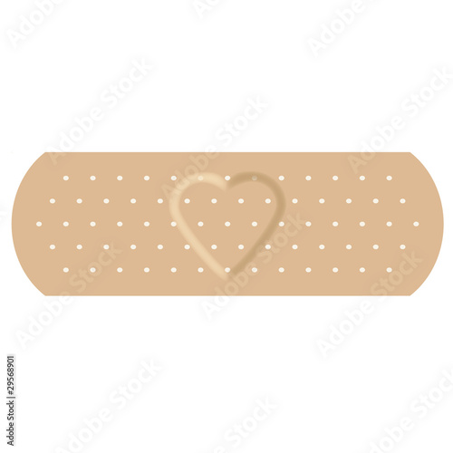 Adhesive bandage with love