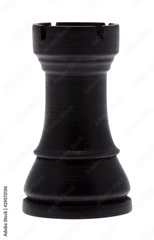 Schachfigur Turm mit Beschneidungspfad Schachfigur Turm mit Beschneidungspfad