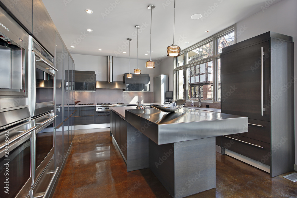 Naklejka premium Ultra modern kitchen