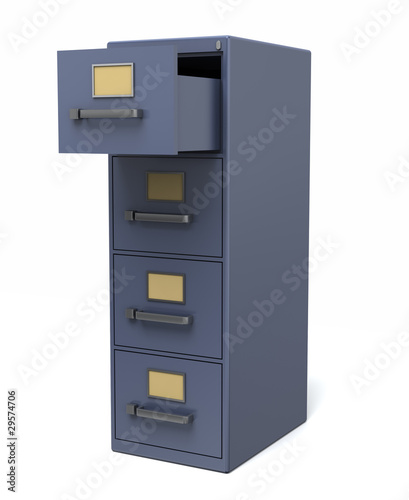 Open drawer cabinet