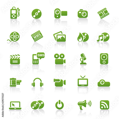 Green Web Icons