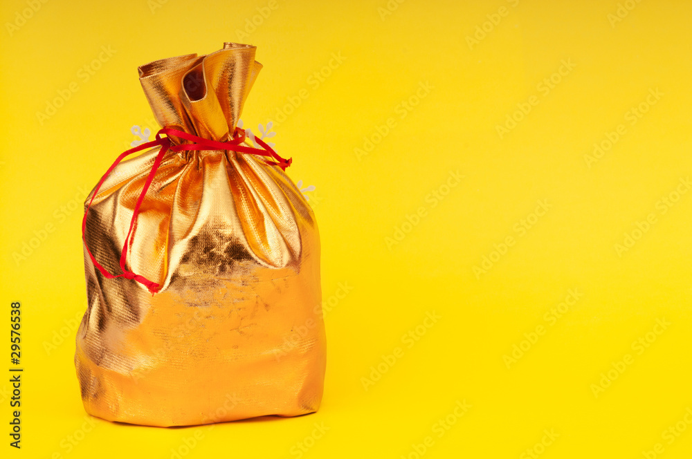 Golden sacks full of something good Golden sacks full of something good