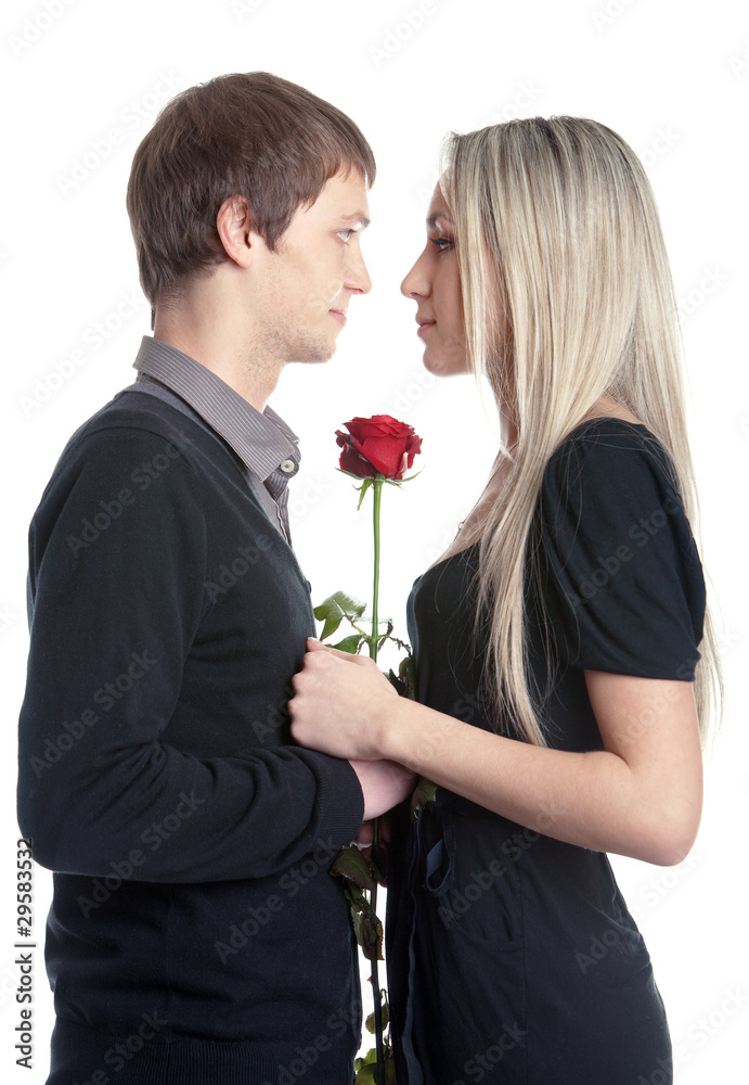 Young loving couple. Are happy together Young loving couple. Are happy together
