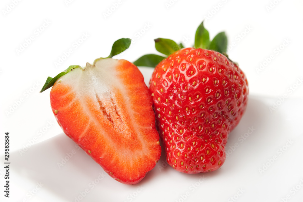 Strawberry Closeup in High Key Strawberry Closeup in High Key
