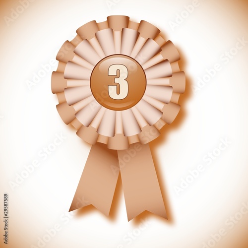 "Third place" decoration cockade