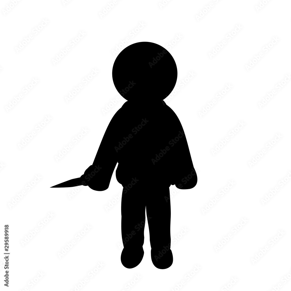 Silhouette Räuber Silhouette Räuber