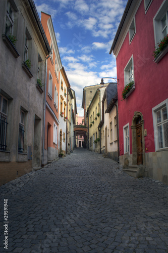 Piękna zabytkowa zabudowa czeskiego miasta Olomouc