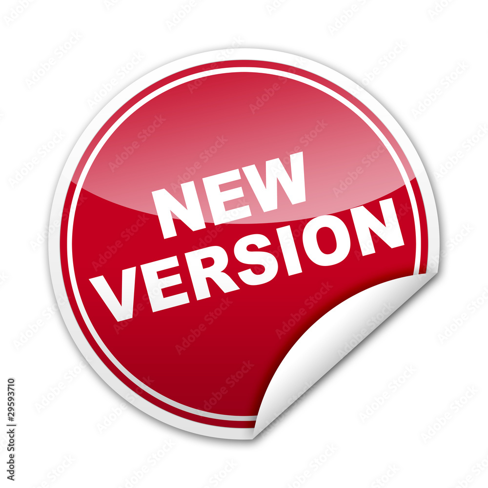 Pegatina NEW VERSION con reborde Pegatina NEW VERSION con reborde