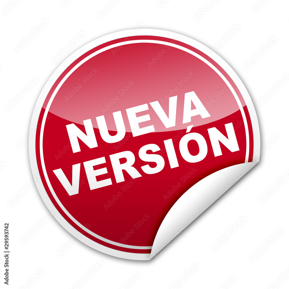 Pegatina NUEVA VERSION con reborde Pegatina NUEVA VERSION con reborde