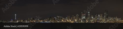 Wallpaper Mural Seattle Skyline Panorama at Night Torontodigital.ca