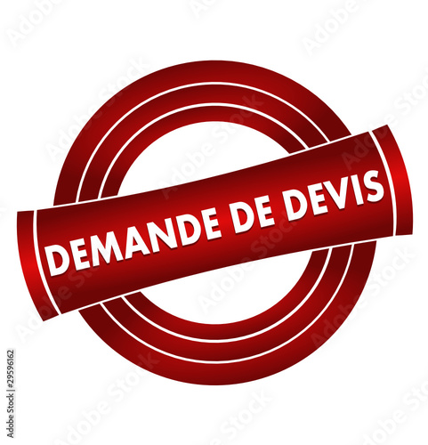 demande de devis sur vignette rouge