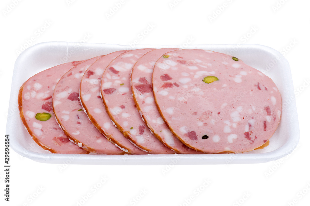 sausage on white sausage on white