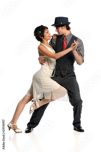 Couple Dancing Tango