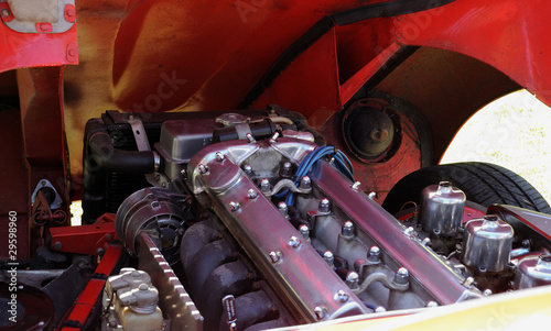 moteur de voiture de sport ancienne