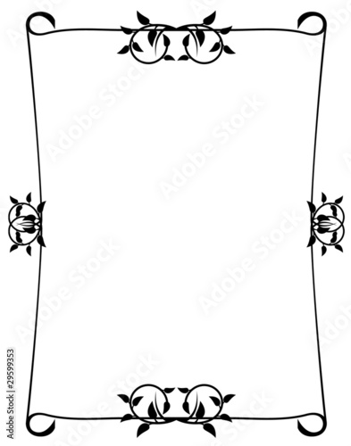 elegant silhouette frame