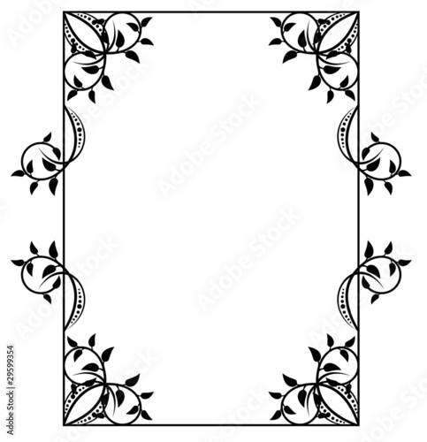 elegant silhouette frame