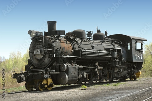 Antique steam locomotive