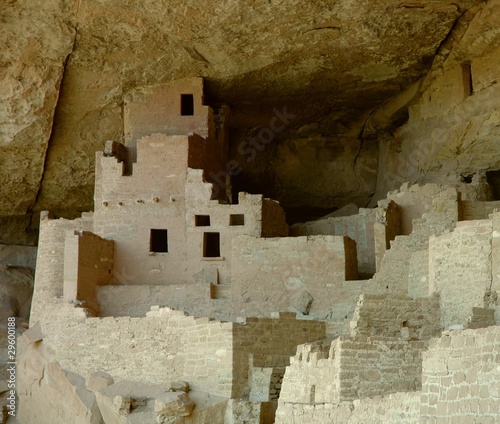 Cliff dwellings at Mesa Verde, Colorado photo