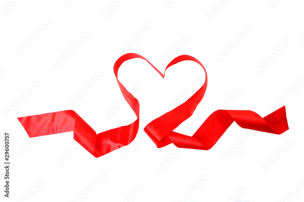 Heart a red tape