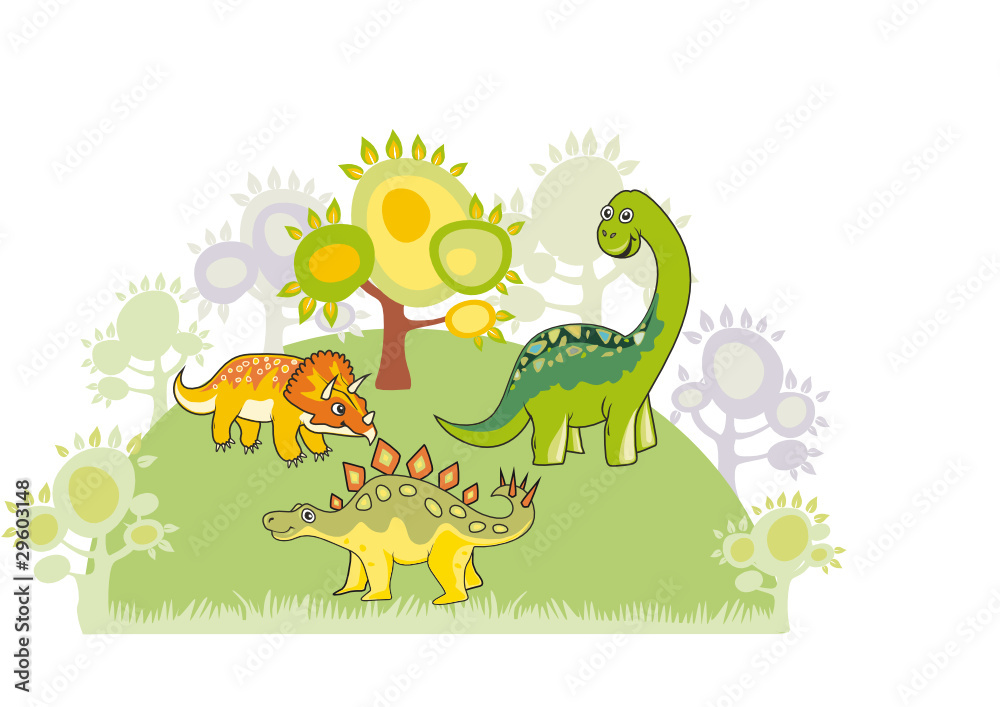 Obraz premium Dinosaur collection