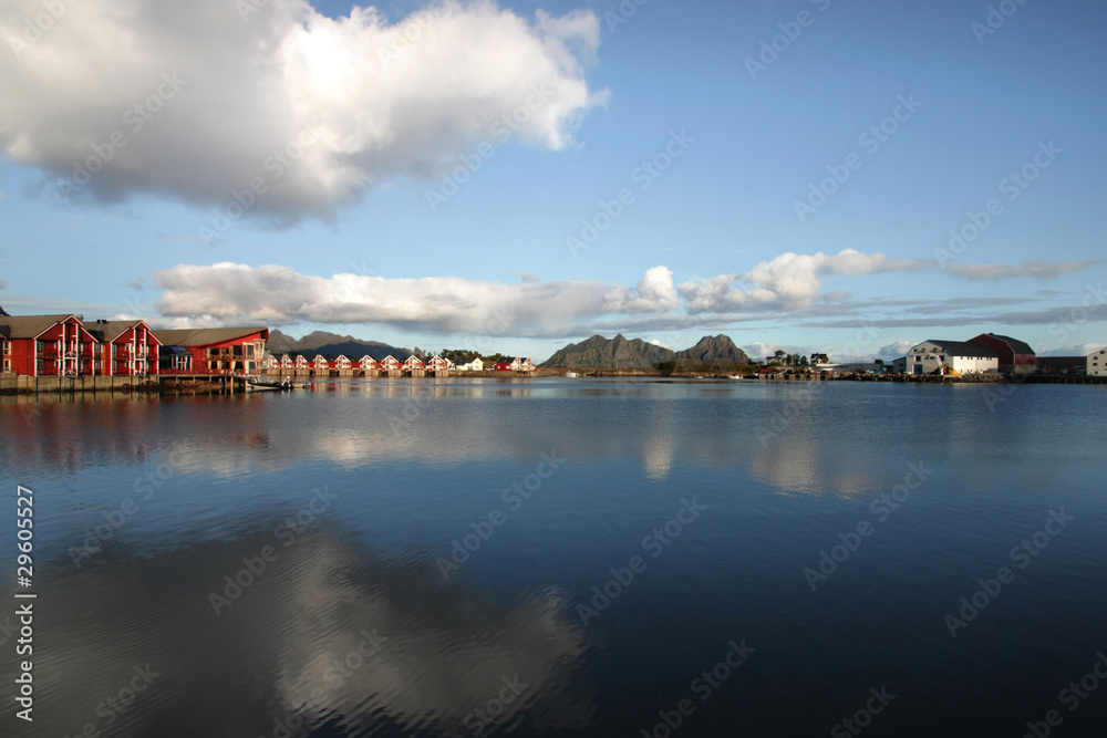 Fototapeta premium Clouds on Svolvaer