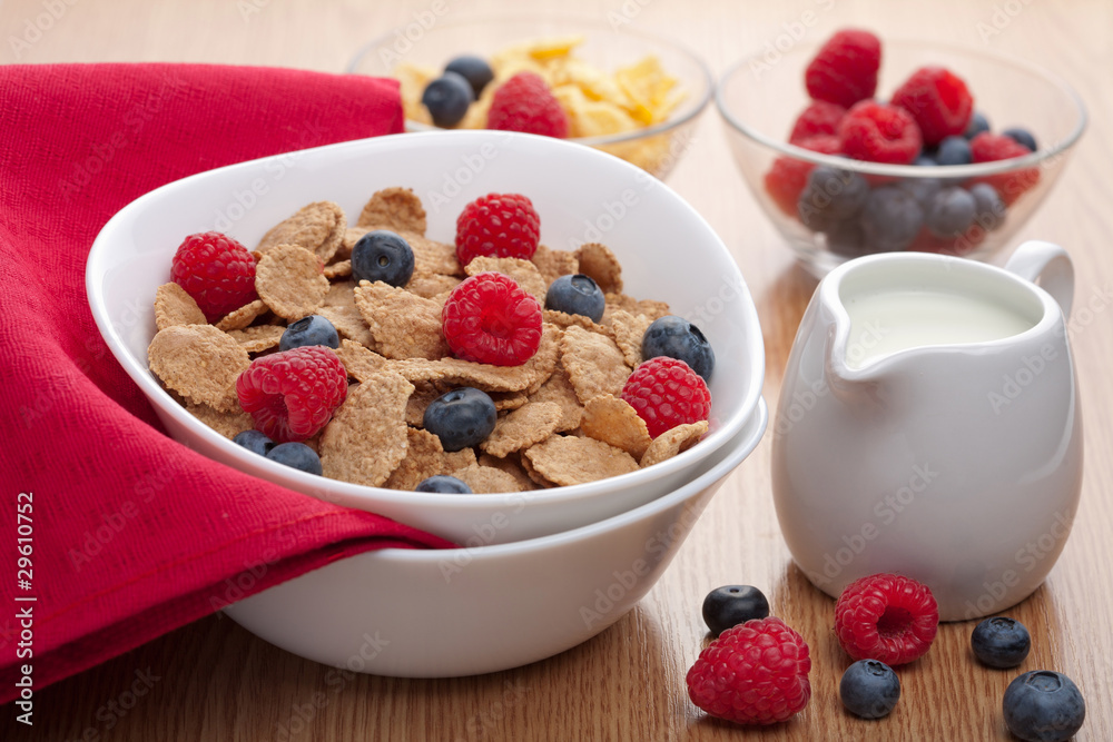 cornflakes with fresh berries cornflakes with fresh berries