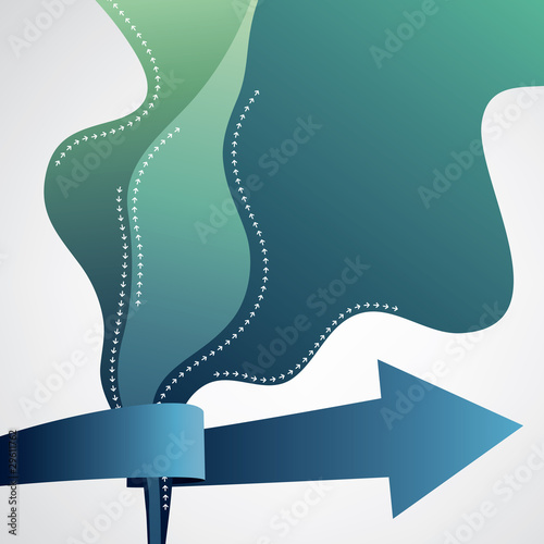 abstract vector background with arrow