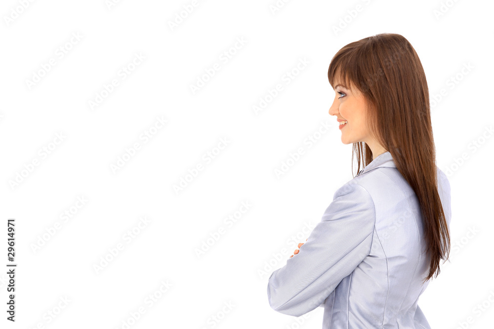 oung businesswoman isolated over white background oung businesswoman isolated over white background