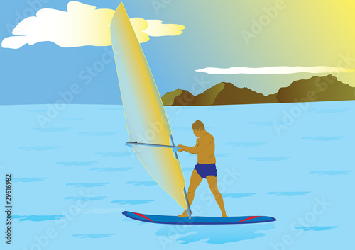 windsurfing