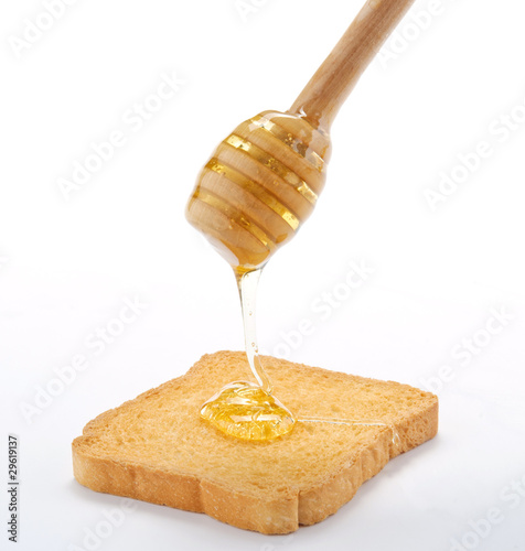 Miele e fetta biscottata