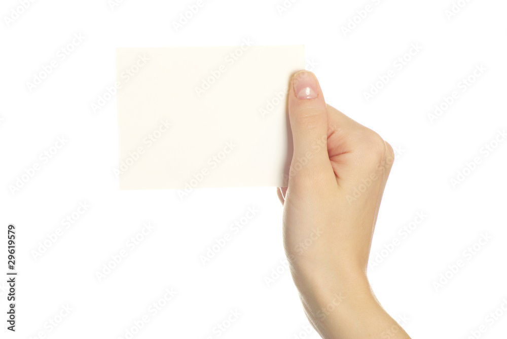 card blanks in hand card blanks in hand