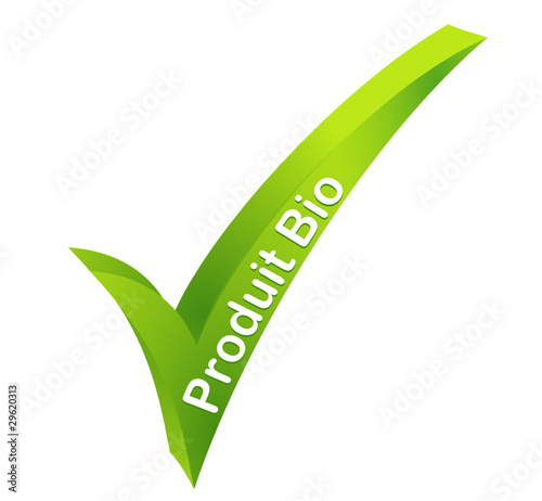 produit bio validé vert