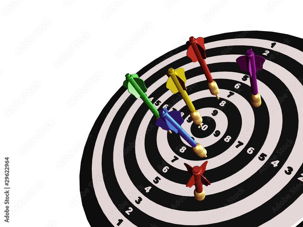 Arrows on the target Arrows on the target