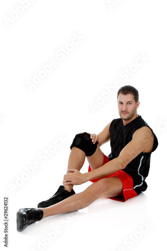 Young attractive caucasian man athlete
