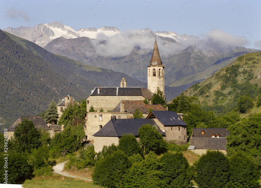 Unha village, lleida, Pyrenees , Spain