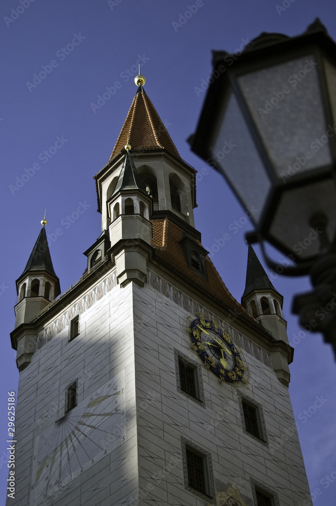 Old Town Hall with the astrological clock. Munich Old Town Hall with the astrological clock. Munich