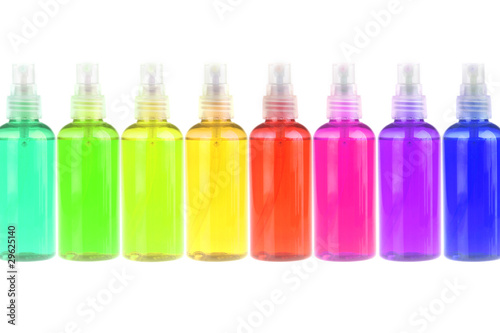 different color bottles