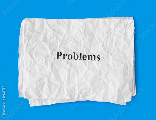 Crumpled paper problems